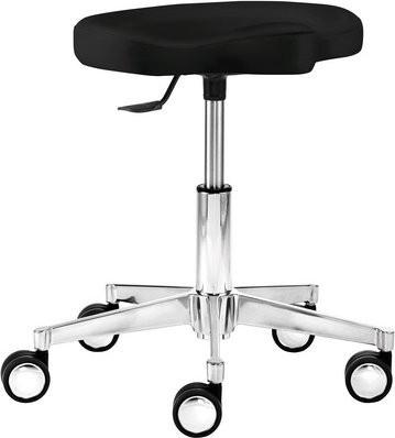 Mayer Sitzmöbel Multifunktionshocker 1298, höhenverstellbar, Kunstleder, schwarz, Breite: 48 cm - Bild 1