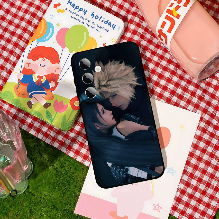 Handyhülle T-Tifa Lockhart Design für Samsung Galaxy S21 S22 S23 S24 S25 S26 Ultra FE Plus 5G und A52S Soft Cover Multicolour - Bild 3