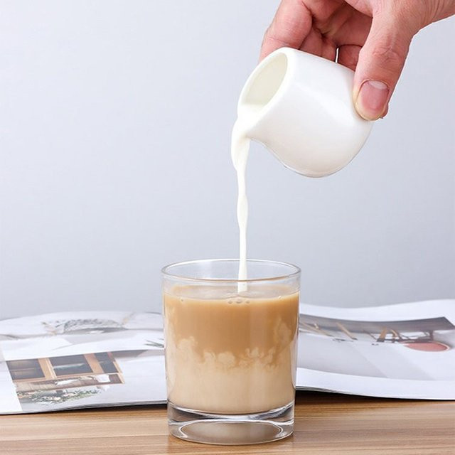 Keramik Milchkännchen und Gewürzglas Set in Weiß, verschiedene Füllmengen: 50 ml, 100 ml, 160 ml und 220 ml - Bild 1