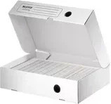Leitz Archivbox A4 aus Papier in Weiß, B: 33 cm, H: 25,5 cm, T: 8 cm - Bild 1