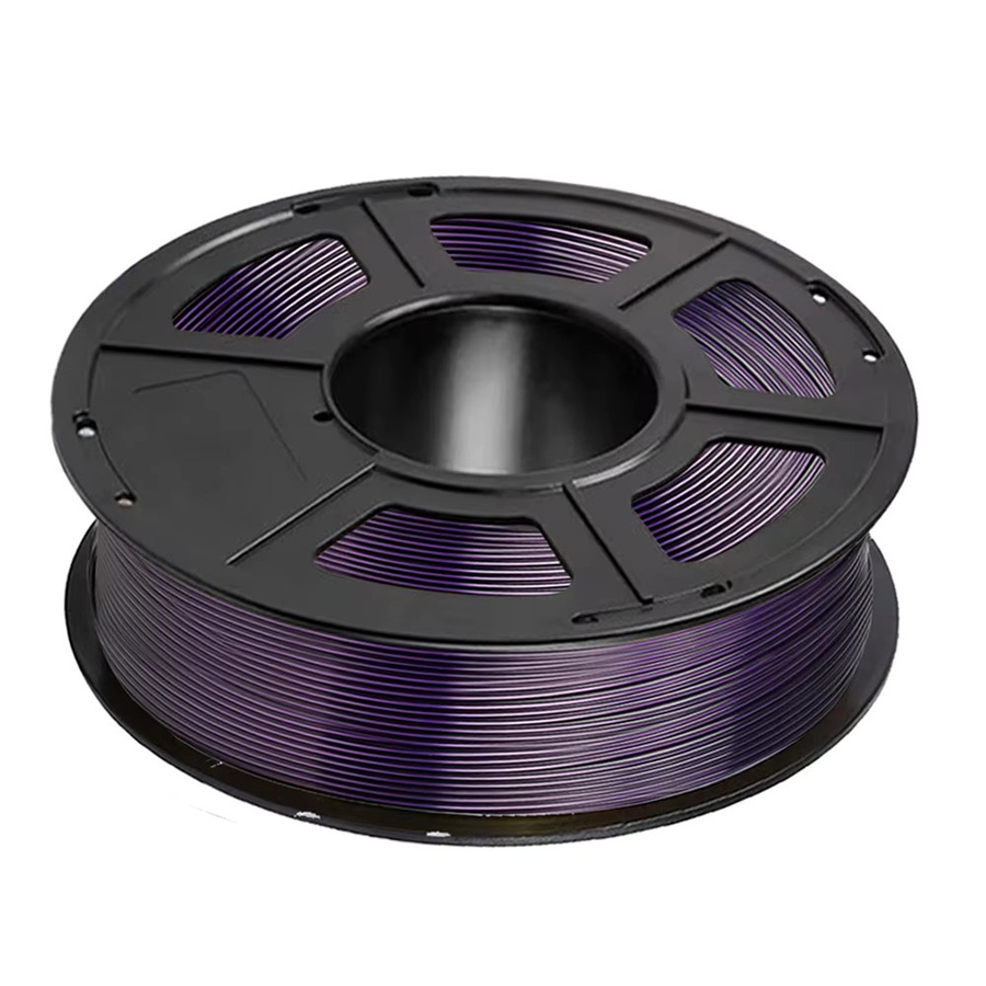 PLA-Seide 3D-Drucker-Filament Zweifarbig Schwarz Lila 1,75 mm - Bild 3