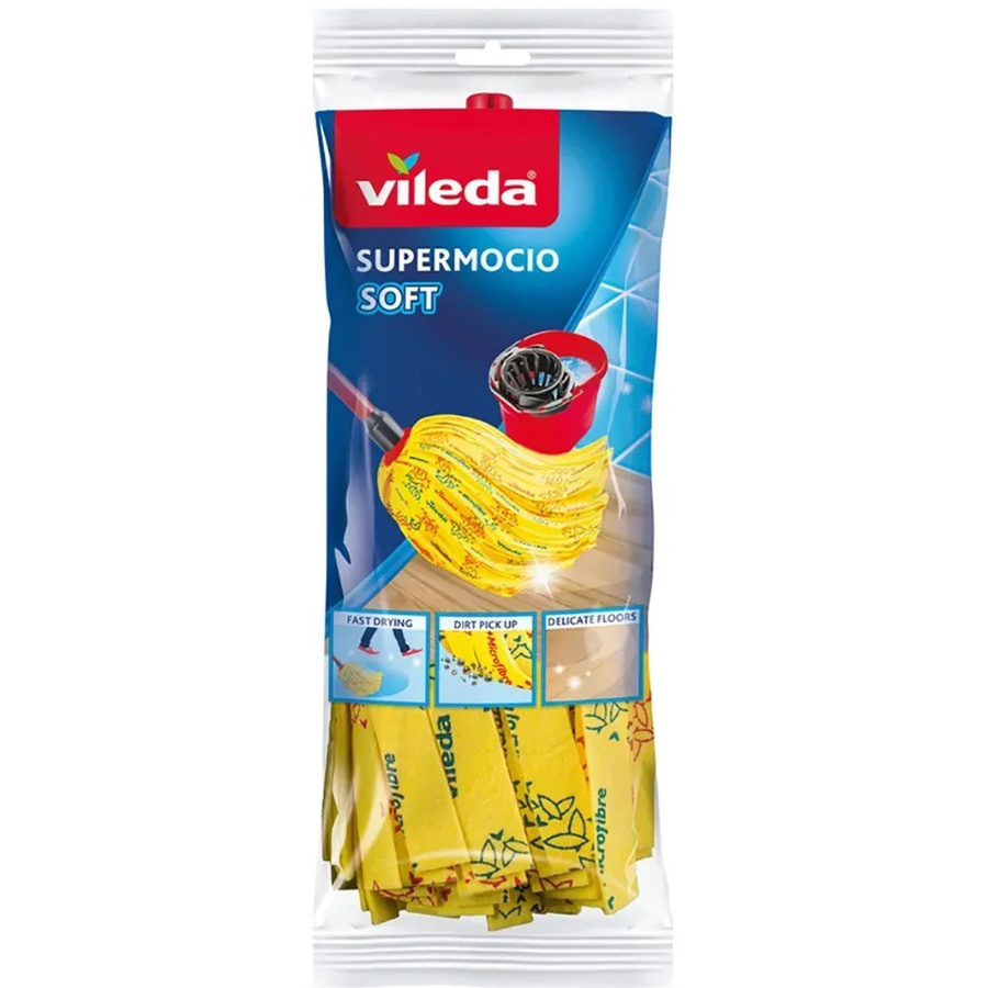 Vileda Ersatzmopp für SuperMocio Soft in Gelb - Bild 2