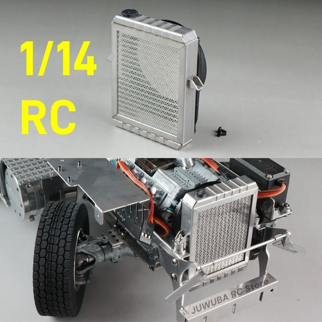 SCALECLUB LKW Kühlergrill Kühler, 1:14, Zubehör, Metall, Grau - Bild 1