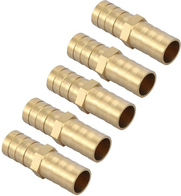 Neoglint Messing Rohrverbinder Gerade 2-Wege Barbed Fitting in Gold 20 mm - Bild 1