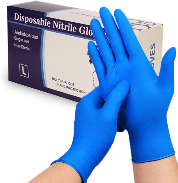 INMAICH Einweg-Nitrilhandschuhe Blau, puderfrei, Industriequalität, 20/100 Stück - Bild 1