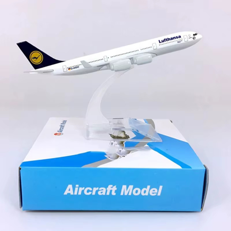 ZOCO A340 Lufthansa Flugzeugmodell, Metall, Weiß - Bild 2
