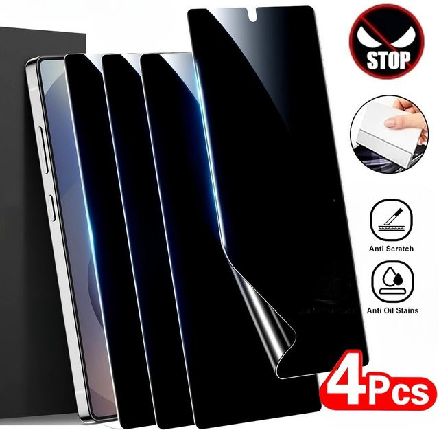 4 Stück Anti-Spionage Hydrogel Displayschutzfolie für Samsung Galaxy S24 - Bild 1