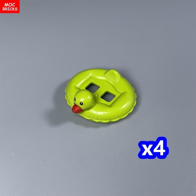 Yiran toy MOC Bausteine Schwimmreifen Ente, Zubehör, ab 6 Jahren, gelb - Bild 1