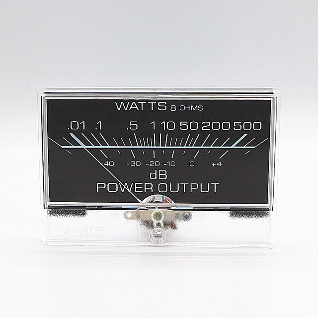 Carlosu Mechanisches VU-Meter mit Zeiger als DB-Leistungsmesser in Schwarz für Audio-Engineering - Bild 1