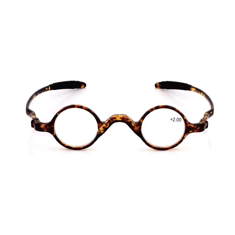 Sighttoo TR90 Lesebrille, Rund, Vollrand, Unisex, Braun - Bild 2