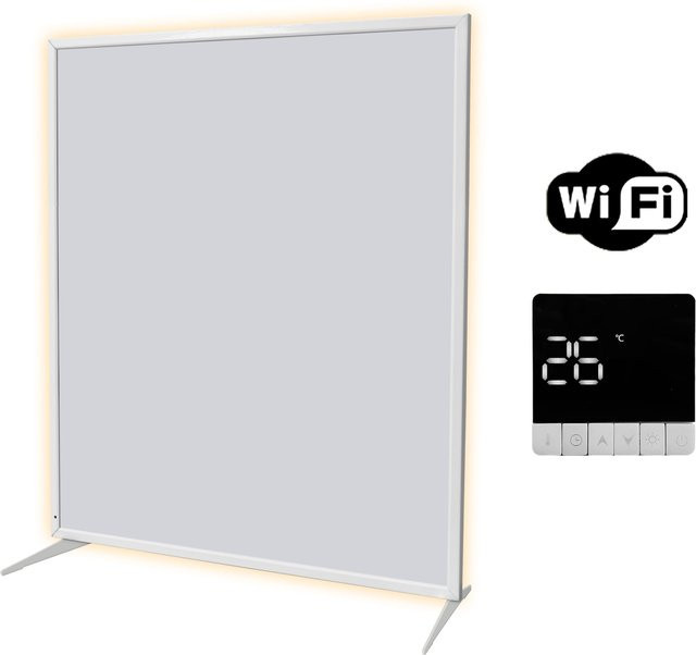 SHX Premium Infrarot-Heizpaneel mit WIFI und App-Steuerung, 500W, Weiß - Bild 1
