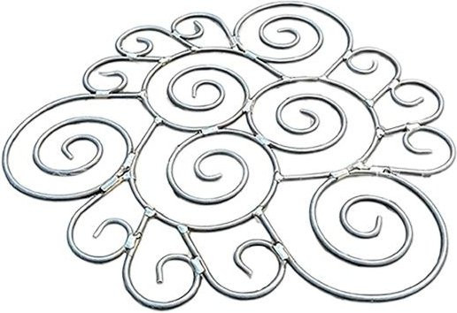 Logiful Pflanzenstützring aus Metall in Silber für Garten, Innen und Außen zur Unterstützung von Pfingstrosen, Dahlien und Kletterpflanzen - Bild 1