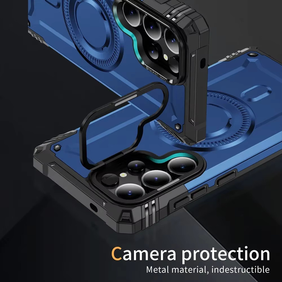 Magnetische Kameraschutzhülle von szHAIyu für Samsung Galaxy S25 Edge S24 Ultra S23 Plus A06 A16 A36 A56 A26 A35 A15 A54 A14 in Rot oder Blau - Bild 2
