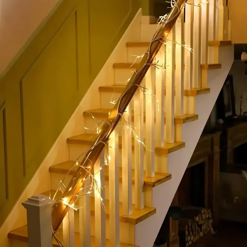 Peach Forest LED Birkenbaum Deko-Zweig mit 48 LEDs in Warmweiß, batteriebetrieben mit 8 Modi für Wohnzimmer, Party und Terrasse - Bild 2