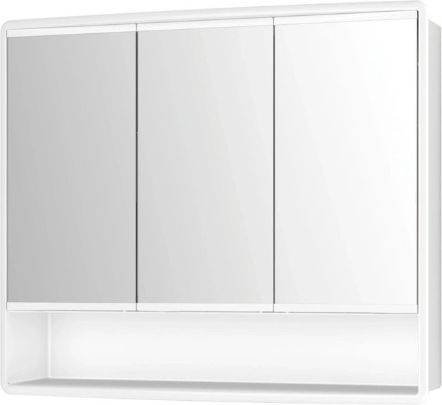 Jokey Spiegelschrank Lymo Weiß Hochglanz mit offenen Regalfächern B: 58 cm, H: 49,5 cm - Bild 1