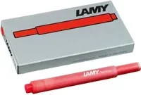 Lamy Tintenpatronen T 10 in Rot, 5er Packung - Bild 1