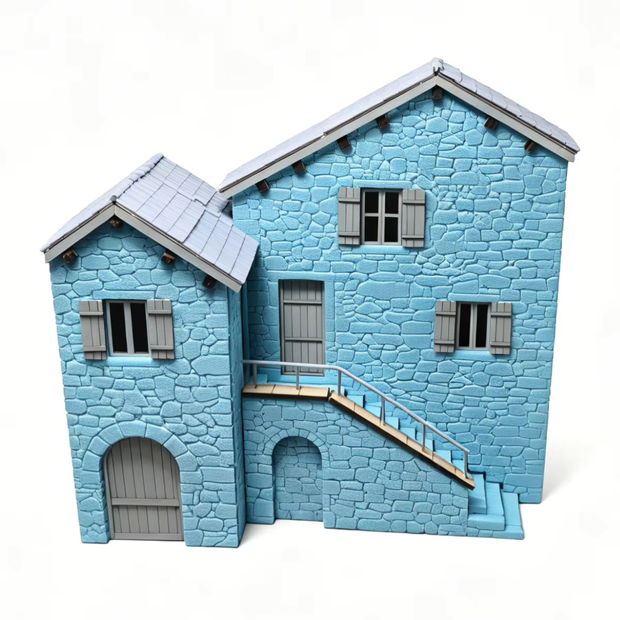 CorMake Steinhaus im Altdeutschen Stil, Miniatur-Bausatz-Modell, Maßstab 1/35 - Bild 5