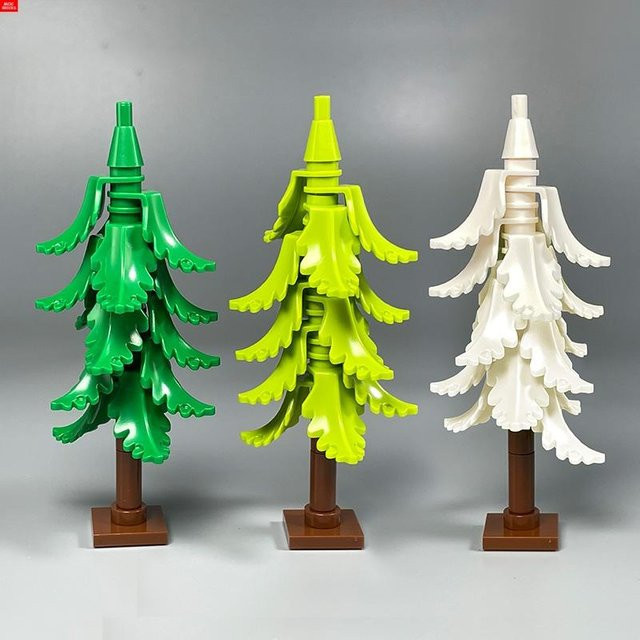 Yiran toy MOC Bausteine Pflanze Winterbaum Busch Kiefer, Konstruktionsstein, ab 6 Jahren - Bild 1