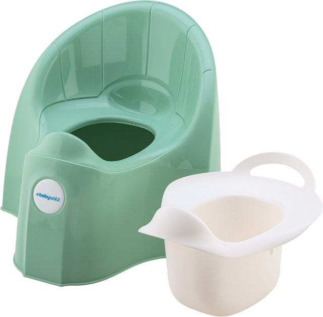 Baby-Walz Basics Töpfchen Deluxe in Grün, BPA-frei aus Kunststoff, B/T/H: 36 x 33 x 31 cm - Bild 1
