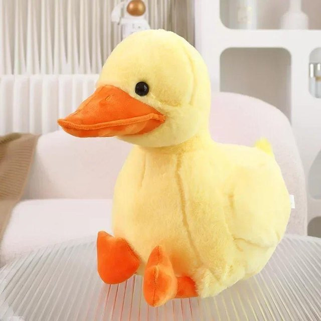 BC Pet Supplies Kleine Gelbe Ente Kawaii Wilde Grüne Ente, Plüsch Spielzeug, ab 14 Jahren - Bild 1