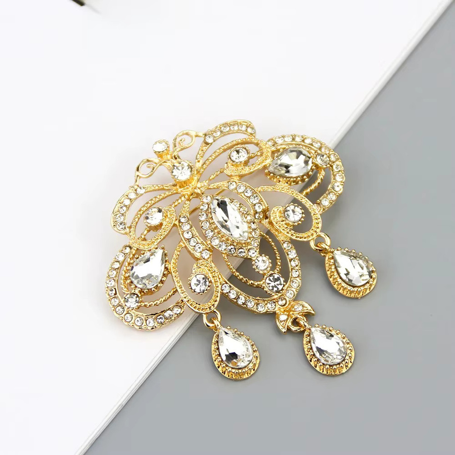 Sun spicems Brosche, 750 Gold, Kristall, Damen - Bild 4