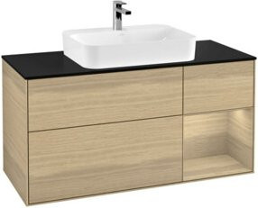 V&B Waschtischunterschrank Finion in Oa ven Beige, Breite: 120 cm, Tiefe: 50,1 cm - Bild 1