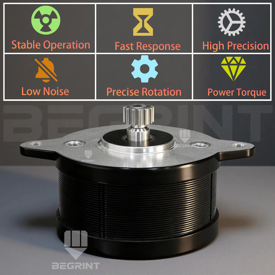 BEGRINT 3D-Drucker Schrittmotor mit 12 Zähnen und 1,8 Grad, silbernes Getriebe für Ender-3 V3, K1 Max, K1 und K1C Extruder - Bild 2