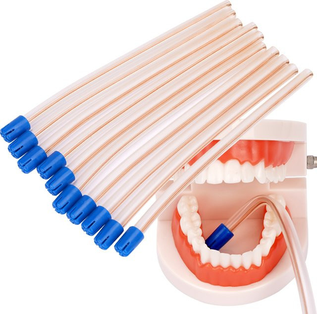 Dental Einweg Speichel-Auswerfer, 10 Stück, Mundpflege Werkzeug - Bild 1