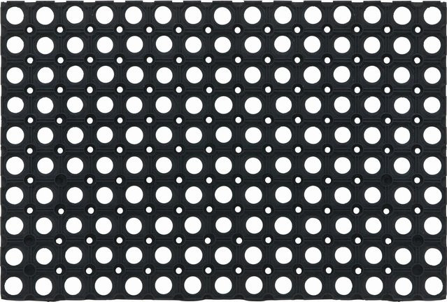 Mömax Fußmatte Ring Rubber Schwarz, B/B: 40 x 60 cm - Bild 1