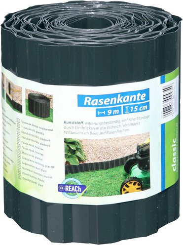 FLORAWORLD Rasenkante aus PET in Grau, H x L: 15 x 900 cm - Bild 1