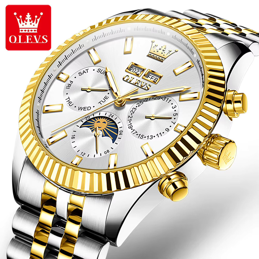 OLEVS Armbanduhr, Automatik, Edelstahl, Herren - Bild 3
