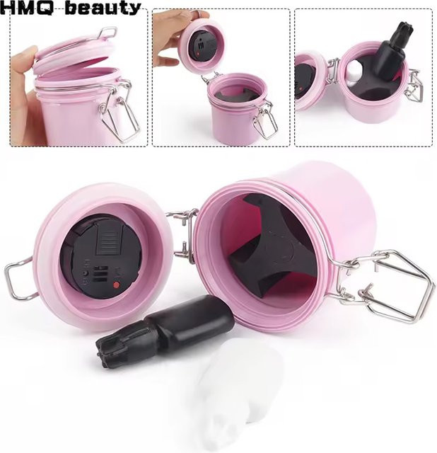 HMQ beauty Wimpernkleber Lagerungsbehälter, schwarz - Bild 1