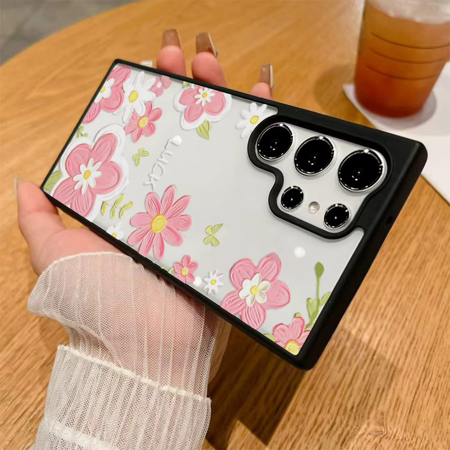 Silikon-Handyhülle mit Blumen-Design für Samsung Galaxy Modelle in Multicolour - Bild 2
