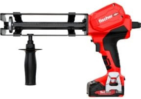 Fischer FIS DB S Pro Akku-Auspressgerät Kartuschenpistole 18V in Rot/Schwarz - Bild 2
