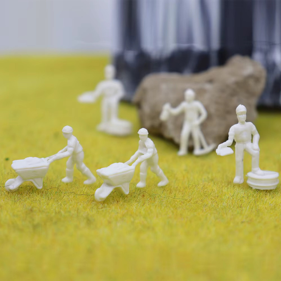 TERAYSUN Ho Miniatur Eisenbahn Zug Figuren, 25-teiliges Set, 1:87, unbemalte Menschen - Bild 2