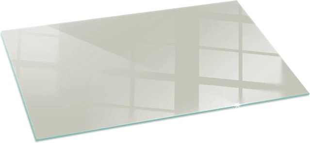 Tulup Glasplatte für Kamin und Kaminofen in Cremeweiß B/T/H: 140 x 70 cm - Bild 1