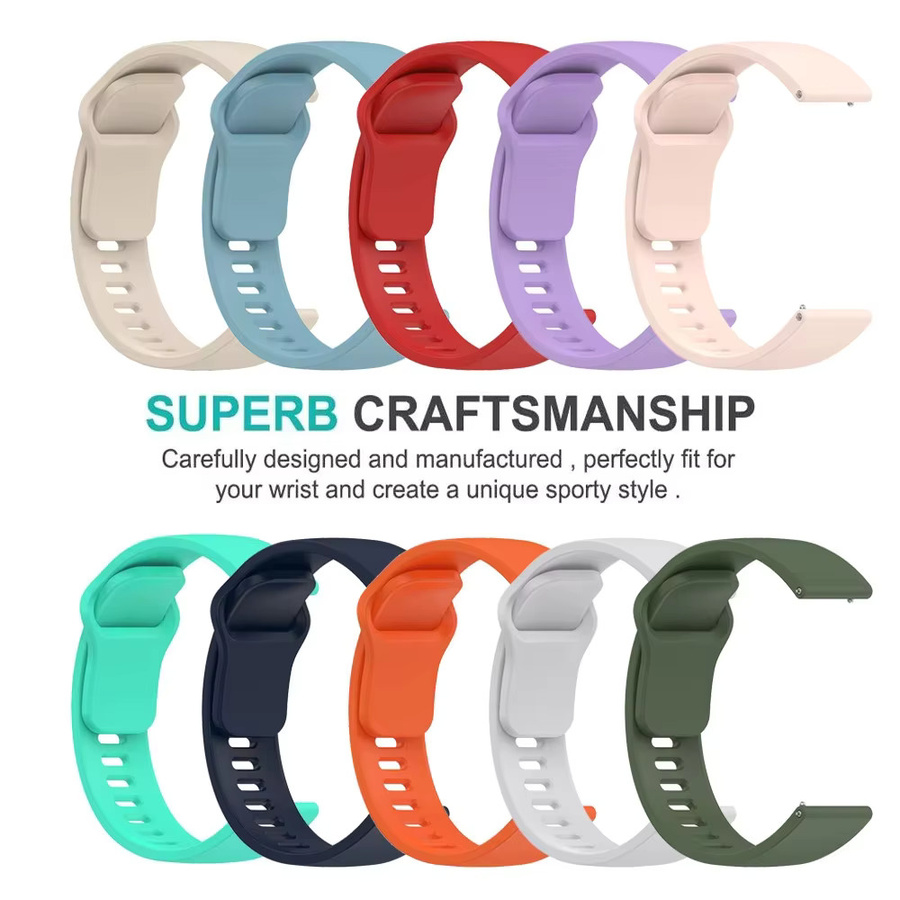 Xiaomi Silikonarmband für Redmi Watch 5 Active und Xiaomi Watch S4 S3 S2 S1 in Orange, atmungsaktives Sportarmband für Damen und Herren, 22 mm - Bild 4