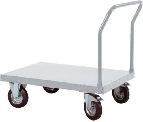 Manuflex Plattformwagen TP0161.9006 in Silber und Grau aus Stahl - Bild 1
