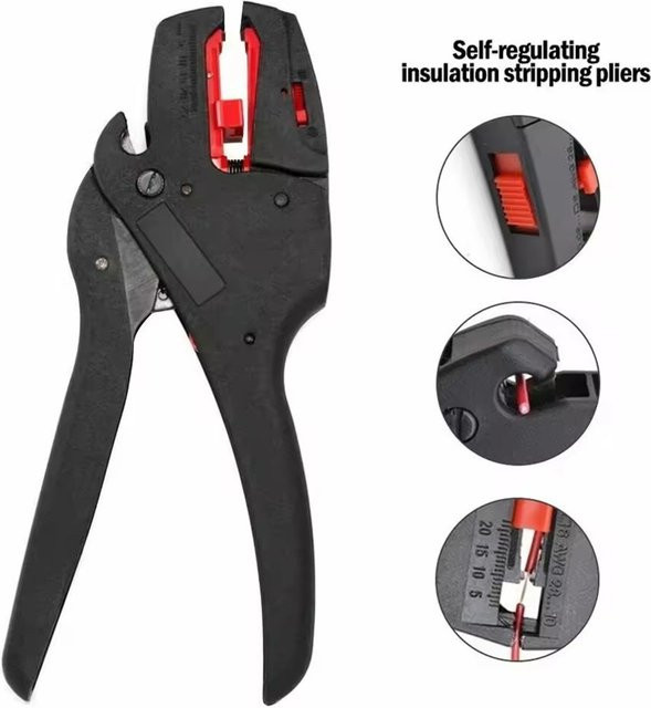 Skeyo Automatische Abisolierzange FS-D3 als Präzisions-Multitool für 0,08-6mm Kabelschere und Schneidwerkzeug - Bild 1