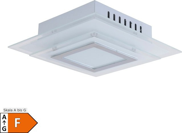 Näve LED Wand- und Deckenleuchte Lucca in Silber und Weiß, B/T/H: 28 x 28 x 17 cm - Bild 1