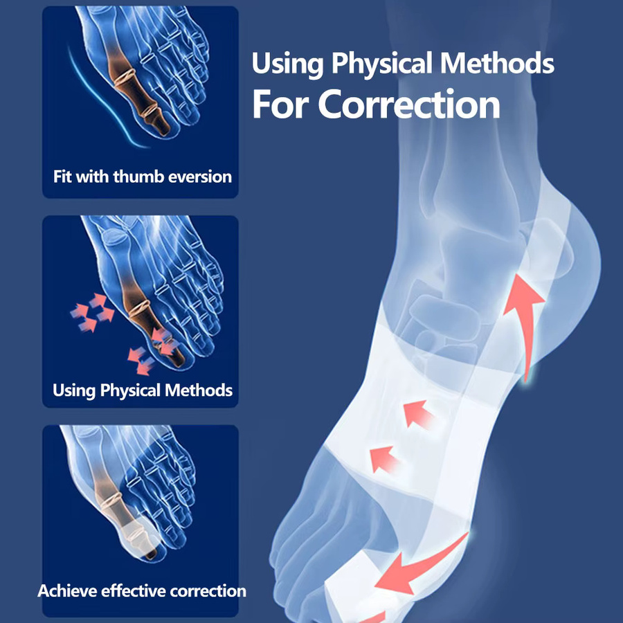 CAMMUO Zehen Separator Hallux Valgus Korrektor, Unisex, 2 Stück - Bild 2