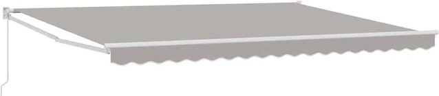 vidaXL Markise Hellgrau aus Polyester und Metall B/T/H: 450 x 300 x 165 cm - Bild 1
