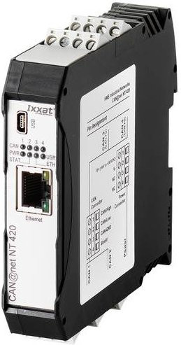 Ixxat CAN@net NT 420 CAN Umsetzer mit CAN Bus, Ethernet/LAN und USB in Schwarz - Bild 1