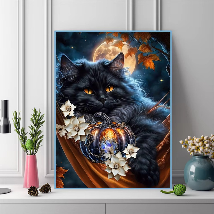 EverShine DIY Diamant-Gemälde Katze als Mosaik-Set in Mehrfarbig, B/H: 30 x 20 cm - Bild 3
