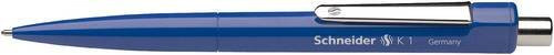 Schneider Kugelschreiber K 1 in Blau und Schwarz mit Edelstahlgehäuse - Bild 1