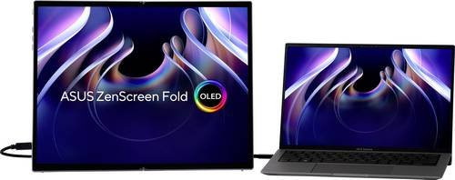 Asus ZenScreen Fold MQ17QH OLED-Monitor 43,9 cm (17,3 Zoll) QHD in Schwarz und Silber - Bild 1