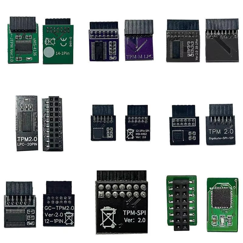 TPM 2.0 Sicherheitsmodul Remote-Karte zur Verschlüsselung für ASUS, MSI und GIGABYTE Multi-Marken-Motherboards mit 12, 14, 18 oder 20 Pin Unterstützung - Bild 3