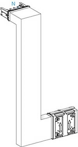 Schneider Electric KSA400DMBL41A KSA Mehrfachrichtungsänderung 400A Kleinverteilerzubehör in Weiß - Bild 1