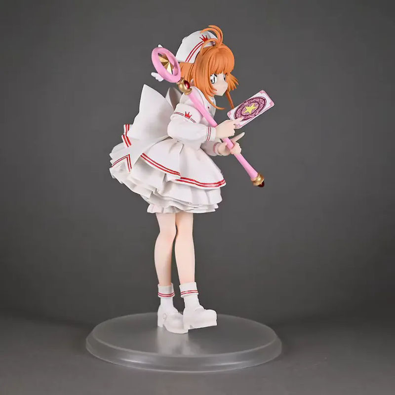 Bandai Card Captor Sakura Kinomoto Sakura Artfx J 1/7 Krankenschwester-Version Anime PVC Actionfigur in Weiß - Bild 2