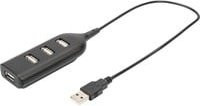 Digitus USB 2.0 Hub mit 4 Ports in Schwarz - Bild 2